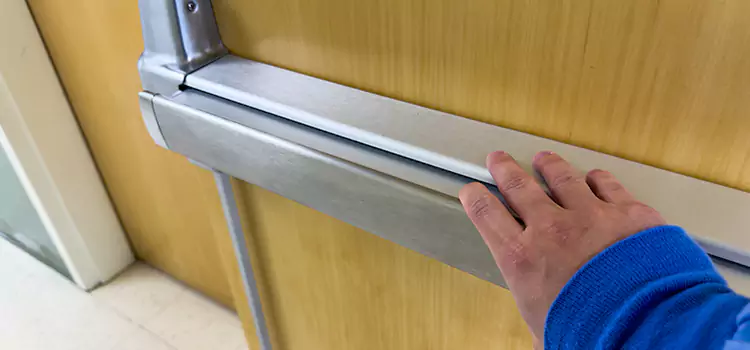 Installing a Push Bar on a Door Hinesville